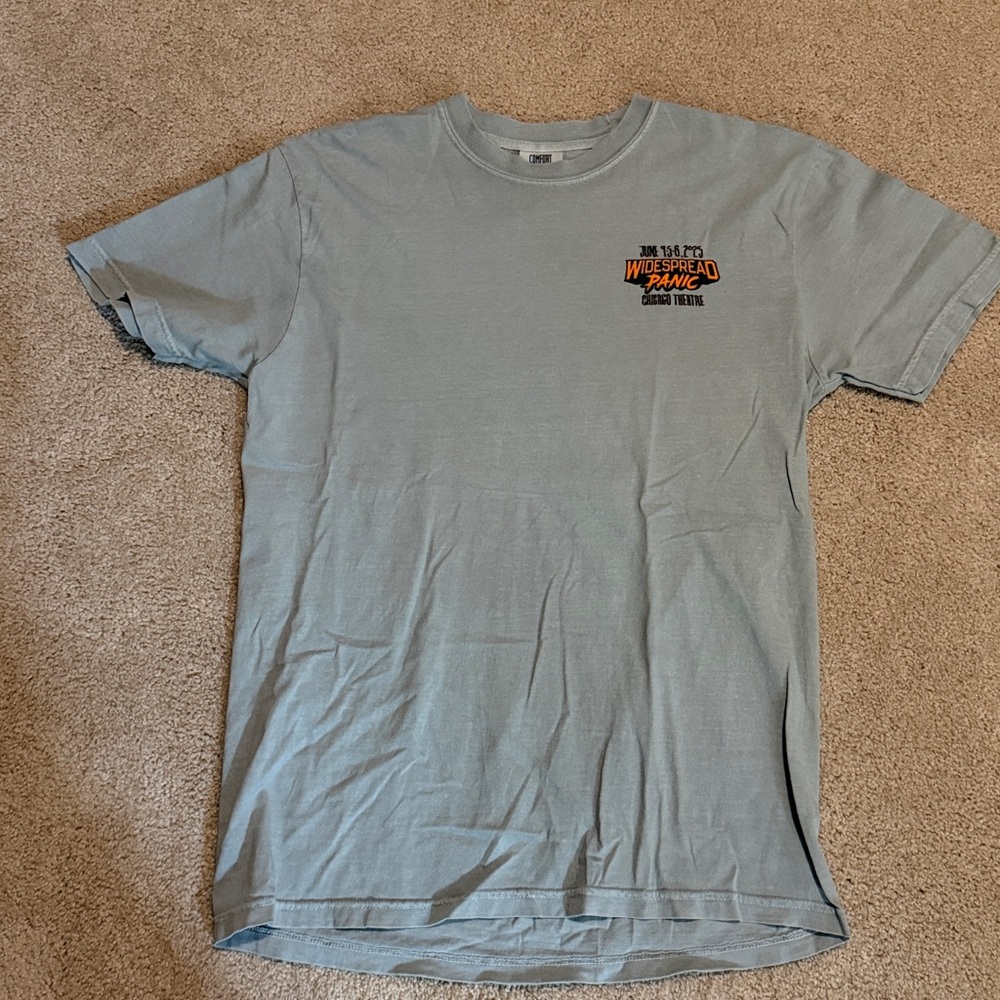 Widespread Panic Gray-Blue Graphic T-Shirt